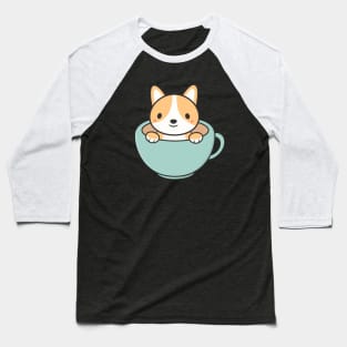 Kawaii Cute Corgi Dog Baseball T-Shirt